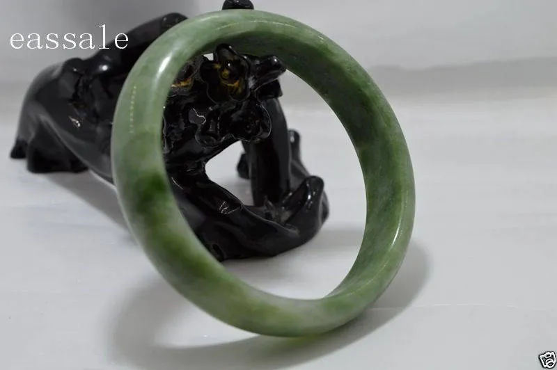 10% OFF) 54-65 mm Certified Natural Emerald Jade Bracelet Bangle《Grade A》