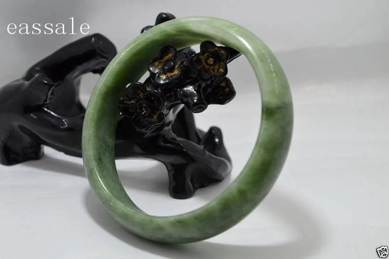 10% OFF) 54-65 mm Certified Natural Emerald Jade Bracelet Bangle《Grade A》