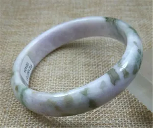 10% OFF- 54/55/56mm Certified Natural Lavender Jadeite Emerald A Jade Bangle PZ0434