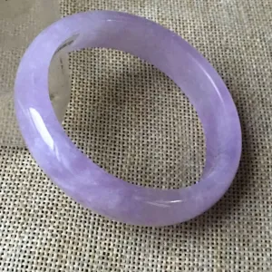 10% OFF- 55/56/57mm Certified Natural Lavender Jadeite Emerald A*Jade HandCarved Bangle HA0820
