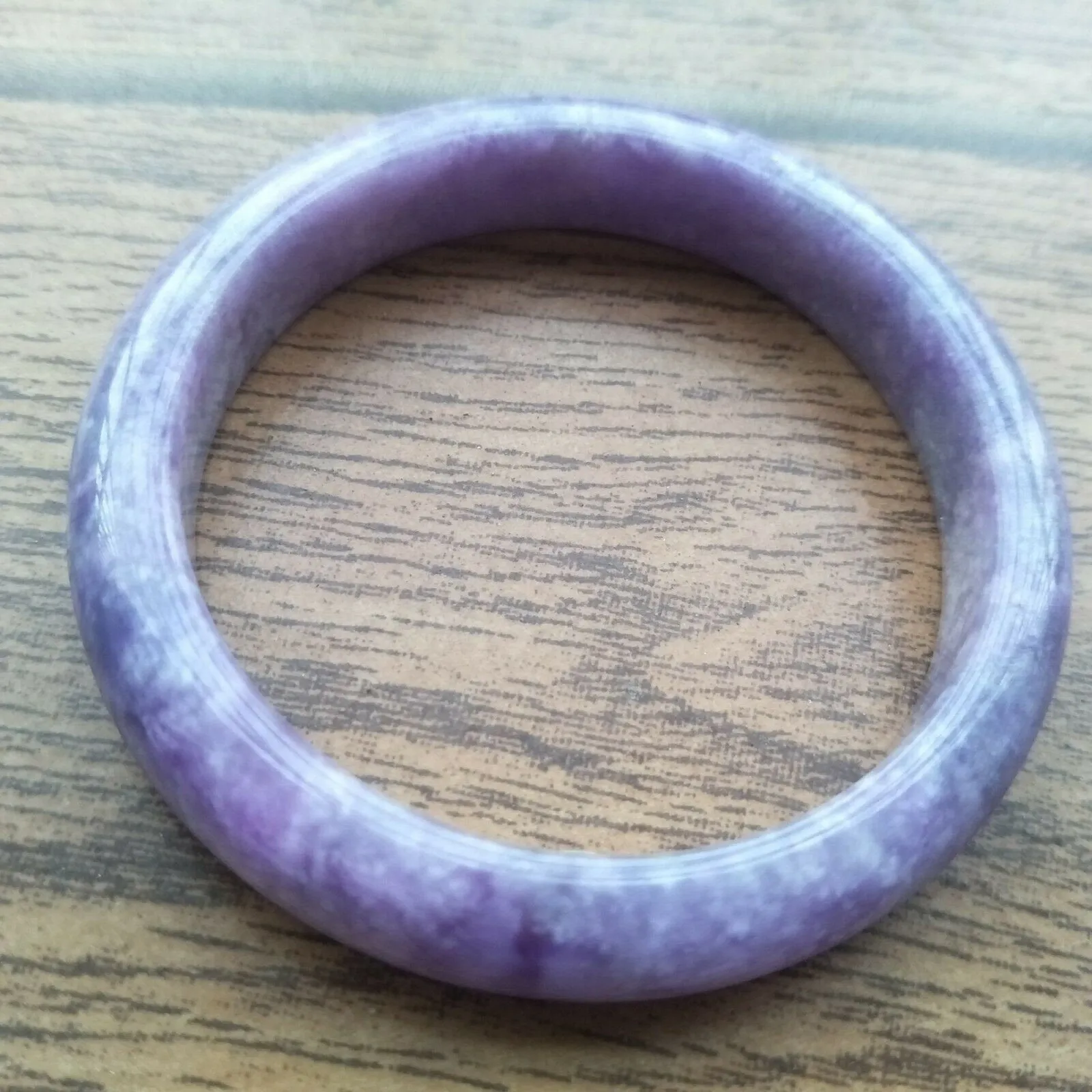10% OFF- 55/56/57mm Certified Natural Purple Jadeite Emerald A*Jade HandCarved Bangle A151