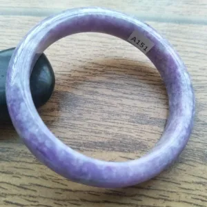 10% OFF- 55/56/57mm Certified Natural Purple Jadeite Emerald A*Jade HandCarved Bangle A151