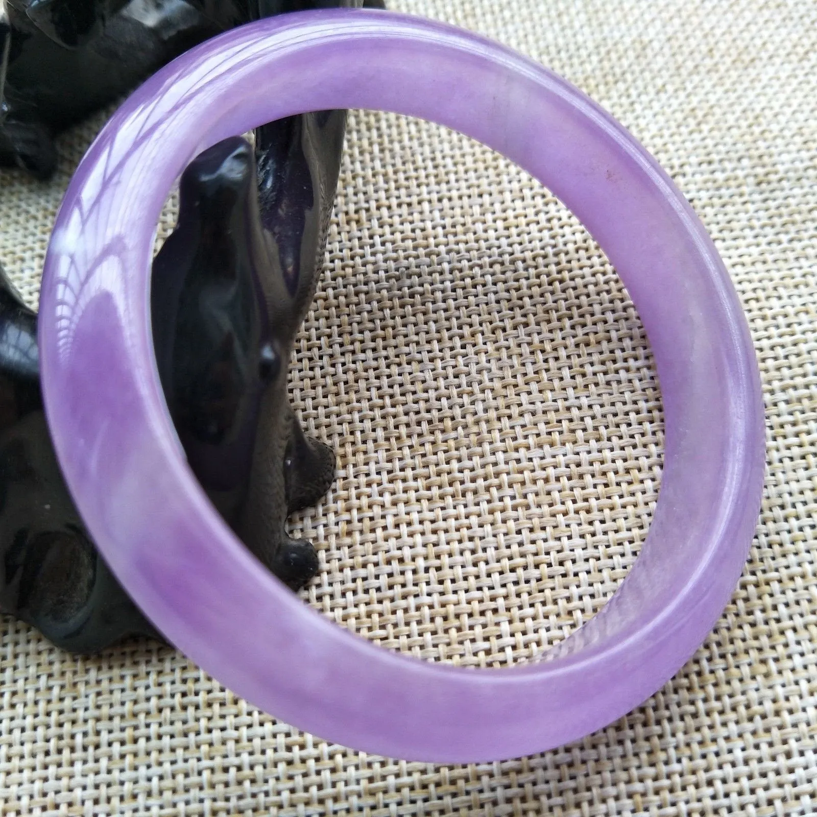 10% OFF- 56/57/58 mm Certified Natural Jadeite Emerald A*Jade HandCarved Bangle 8612