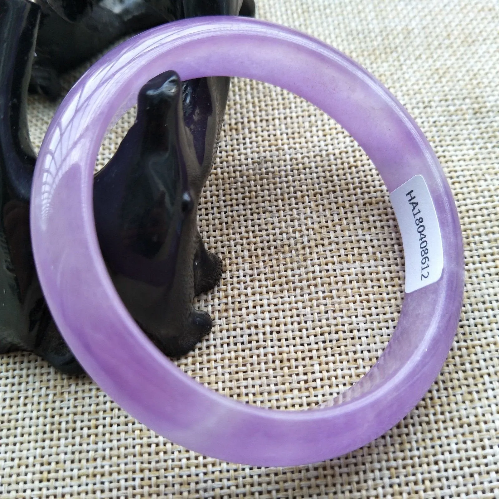 10% OFF- 56/57/58 mm Certified Natural Jadeite Emerald A*Jade HandCarved Bangle 8612