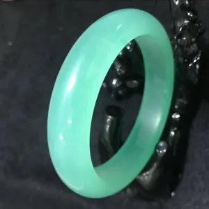 10% OFF- 56/57/58 mm Certified Natural Jadeite Emerald Jade Bangle《Grade A》