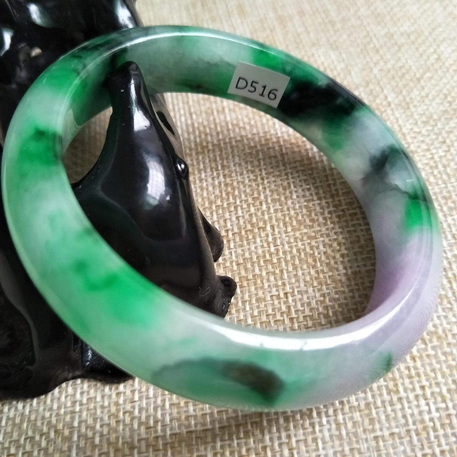 10% OFF- 56/57/58 mm Certified Natural Jadeite Emerald Jade Bangle《Grade A》D516