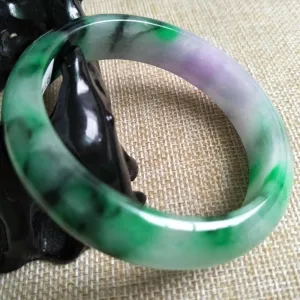 10% OFF- 56/57/58 mm Certified Natural Jadeite Emerald Jade Bangle《Grade A》D516