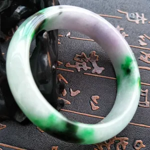 10% OFF- 56/57/58 mm Certified Natural Jadeite Emerald Jade Bangle《Grade A》F518