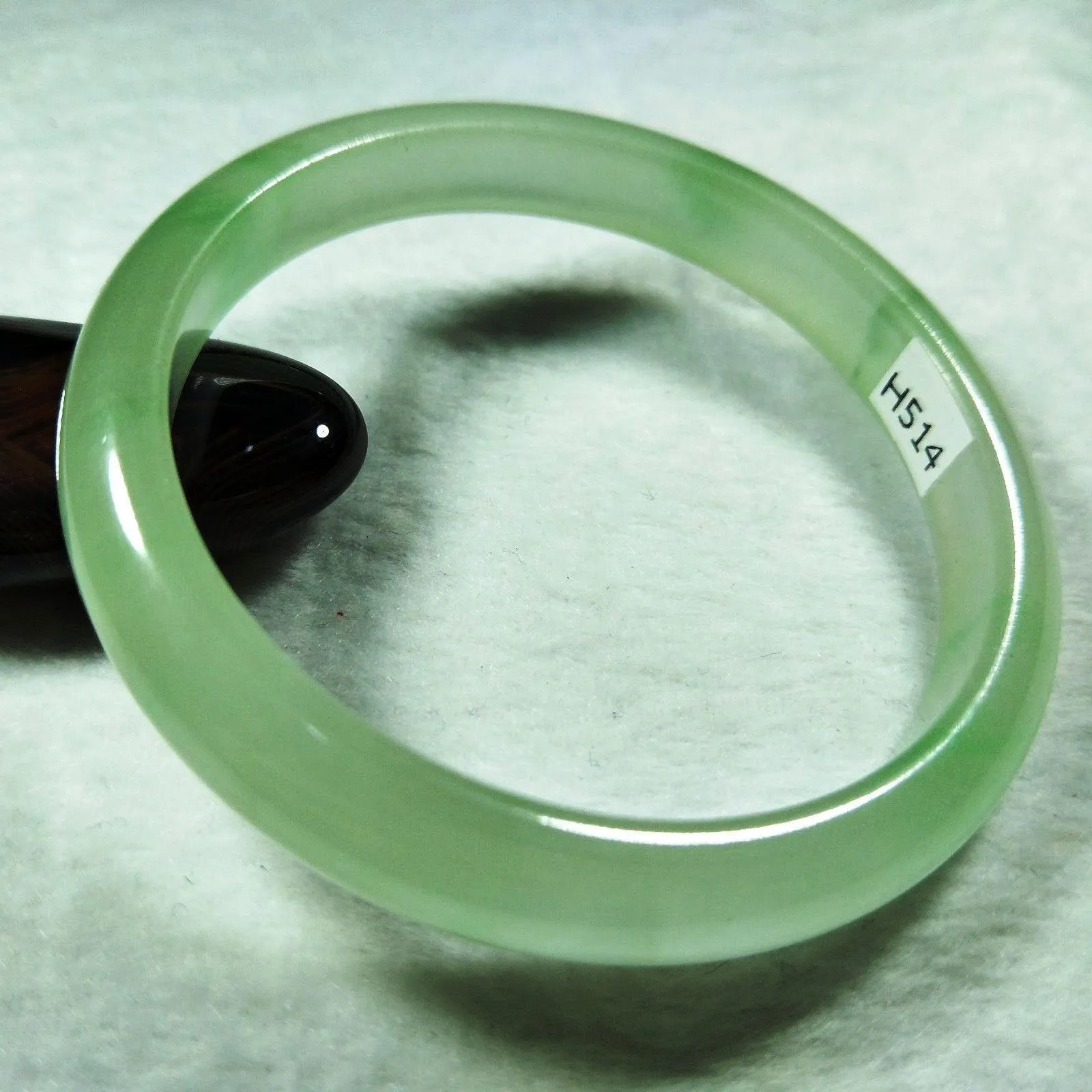 10% OFF- 56/57/58 mm Certified Natural Jadeite Emerald Jade Bangle《Grade A》H514
