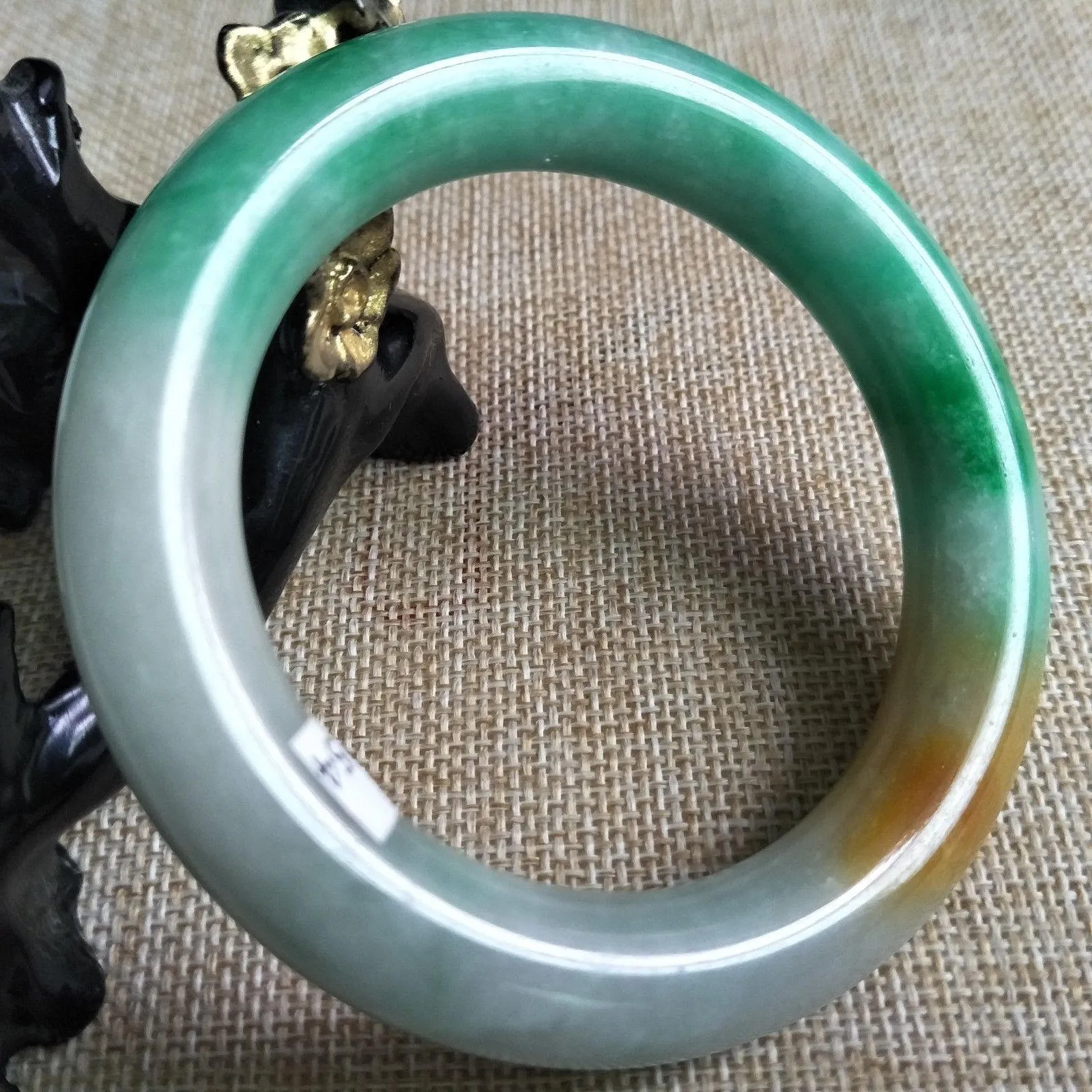 10% OFF- 56/57/58 mm Certified Natural Jadeite Emerald Jade Bangle《Grade A》K254