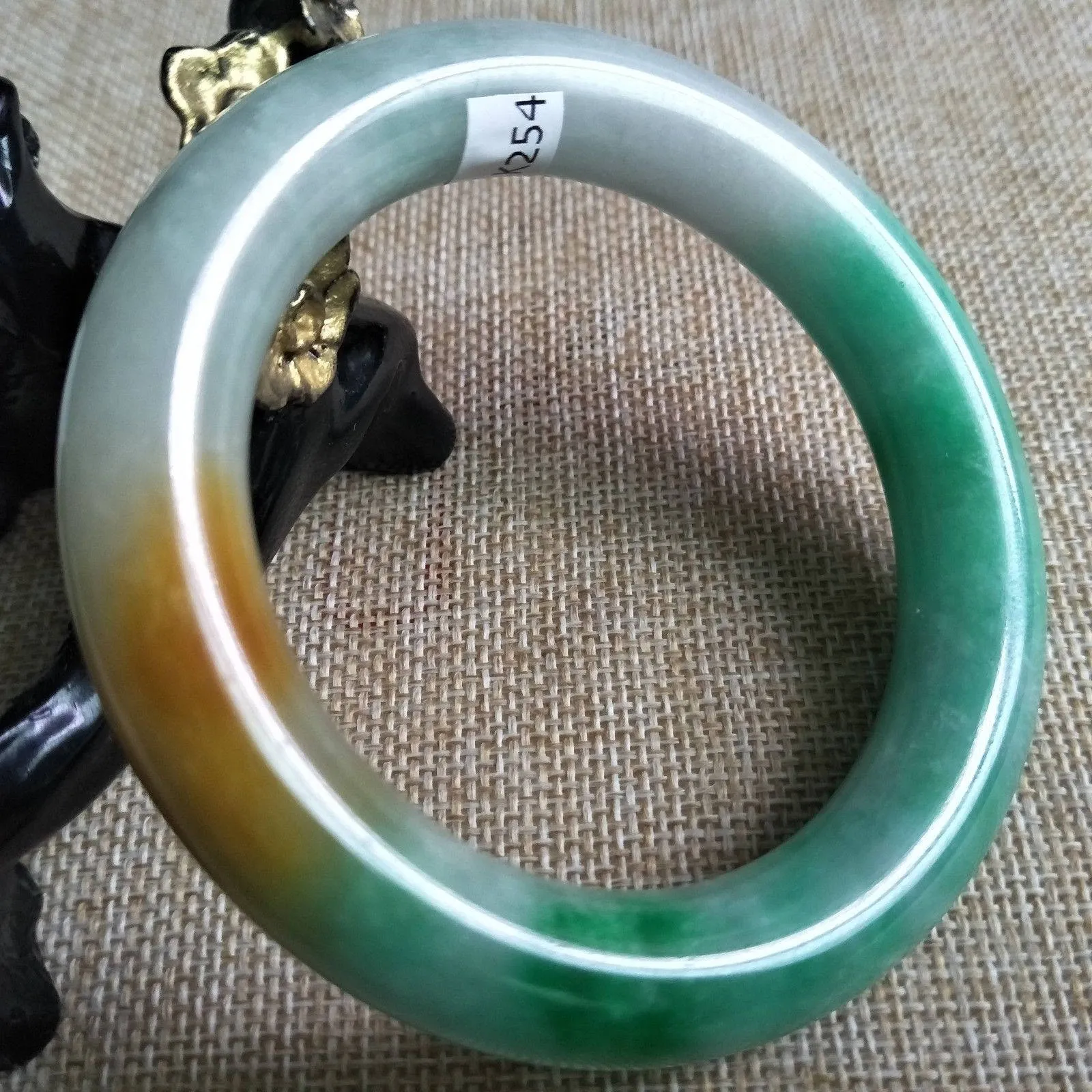 10% OFF- 56/57/58 mm Certified Natural Jadeite Emerald Jade Bangle《Grade A》K254