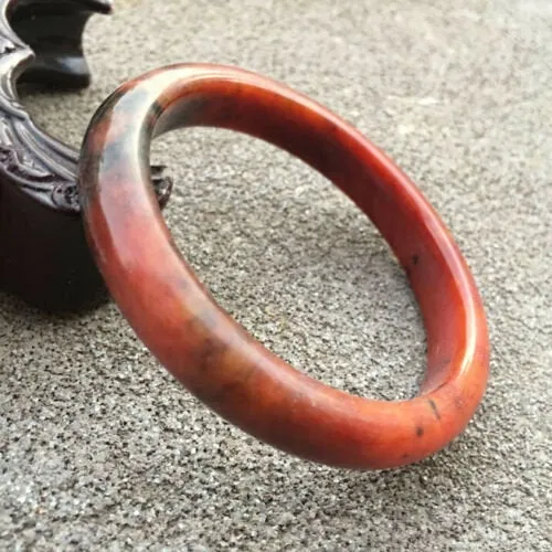 10% OFF- 56/57/58 mm Certified Natural Red Xiuyuan A Jade HandCarved Bangle Bracelet GX0222 with Gift Box