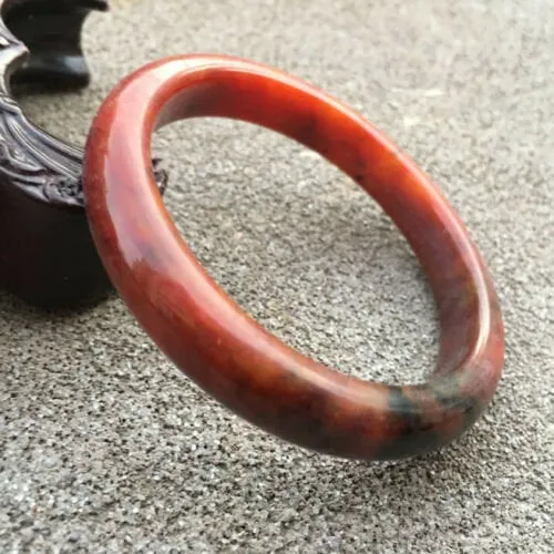 10% OFF- 56/57/58 mm Certified Natural Red Xiuyuan A Jade HandCarved Bangle Bracelet GX0222 with Gift Box