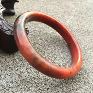 10% OFF- 56/57/58 mm Certified Natural Red Xiuyuan A Jade HandCarved Bangle Bracelet GX0222 with Gift Box