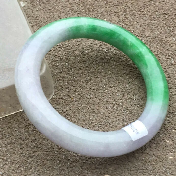 10% OFF- 56/57/58mm Certified Natural 3 Color Jadeite Emerald A*Jade HandCarved Bangle x2039