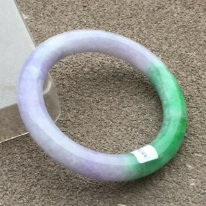10% OFF- 56/57/58mm Certified Natural 3 Color Jadeite Emerald A*Jade HandCarved Bangle x2041