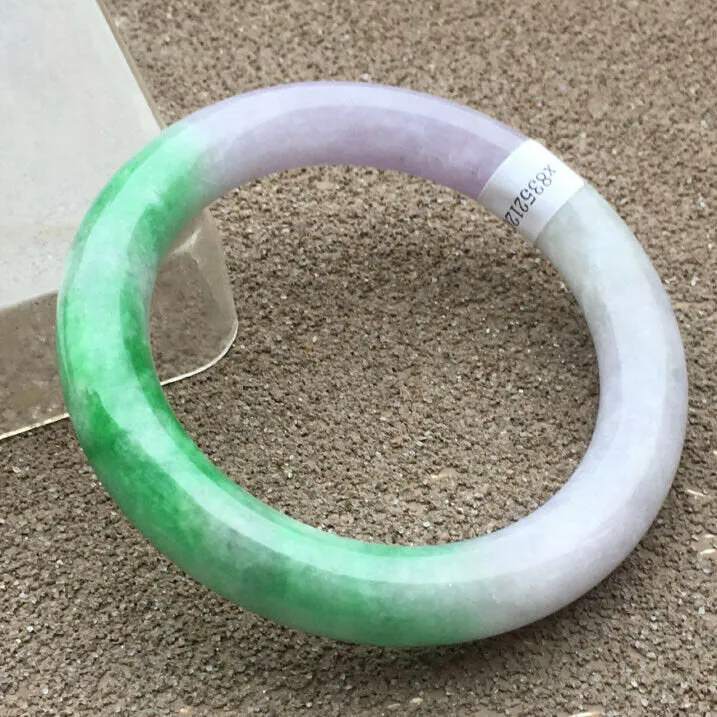 10% OFF- 56/57/58mm Certified Natural 3 Color Jadeite Emerald A*Jade HandCarved Bangle x2058