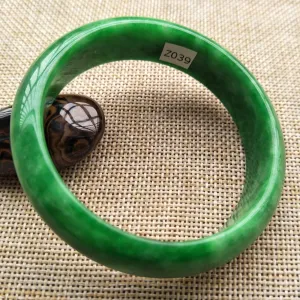10% OFF- 56/57/58mm Certified Natural Jadeite Emerald A*Jade HandCarved Bangle Z039