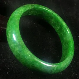 10% OFF- 57/58/59 mm Certified Natural Jadeite Emerald Jade Bangle《Grade A》A203