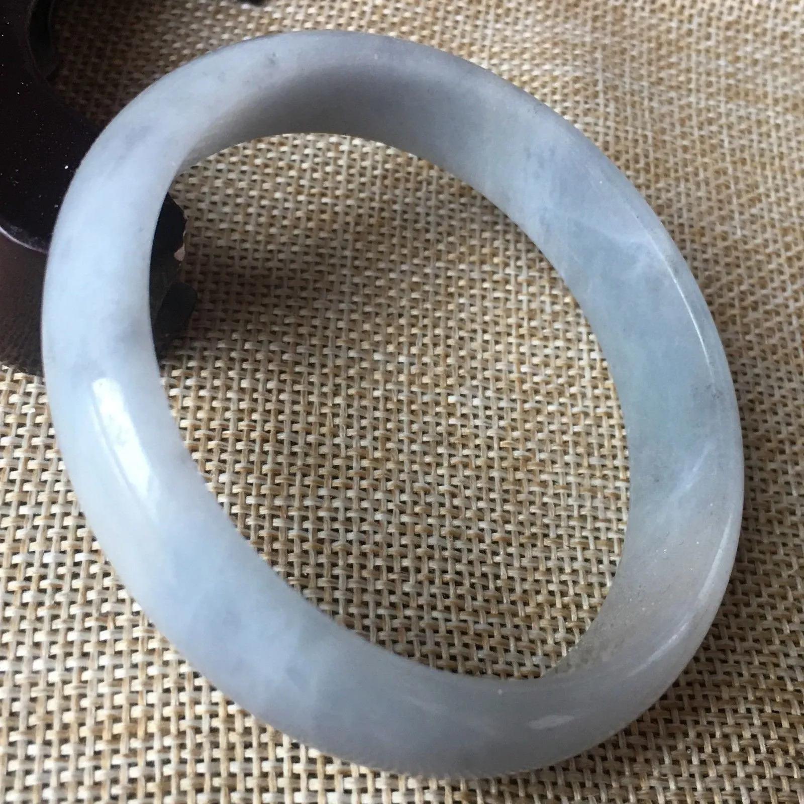 10% OFF- 57/58/59 mm Certified Natural Jadeite Lavender Emerald A*Jade HandCarved Bangle A05