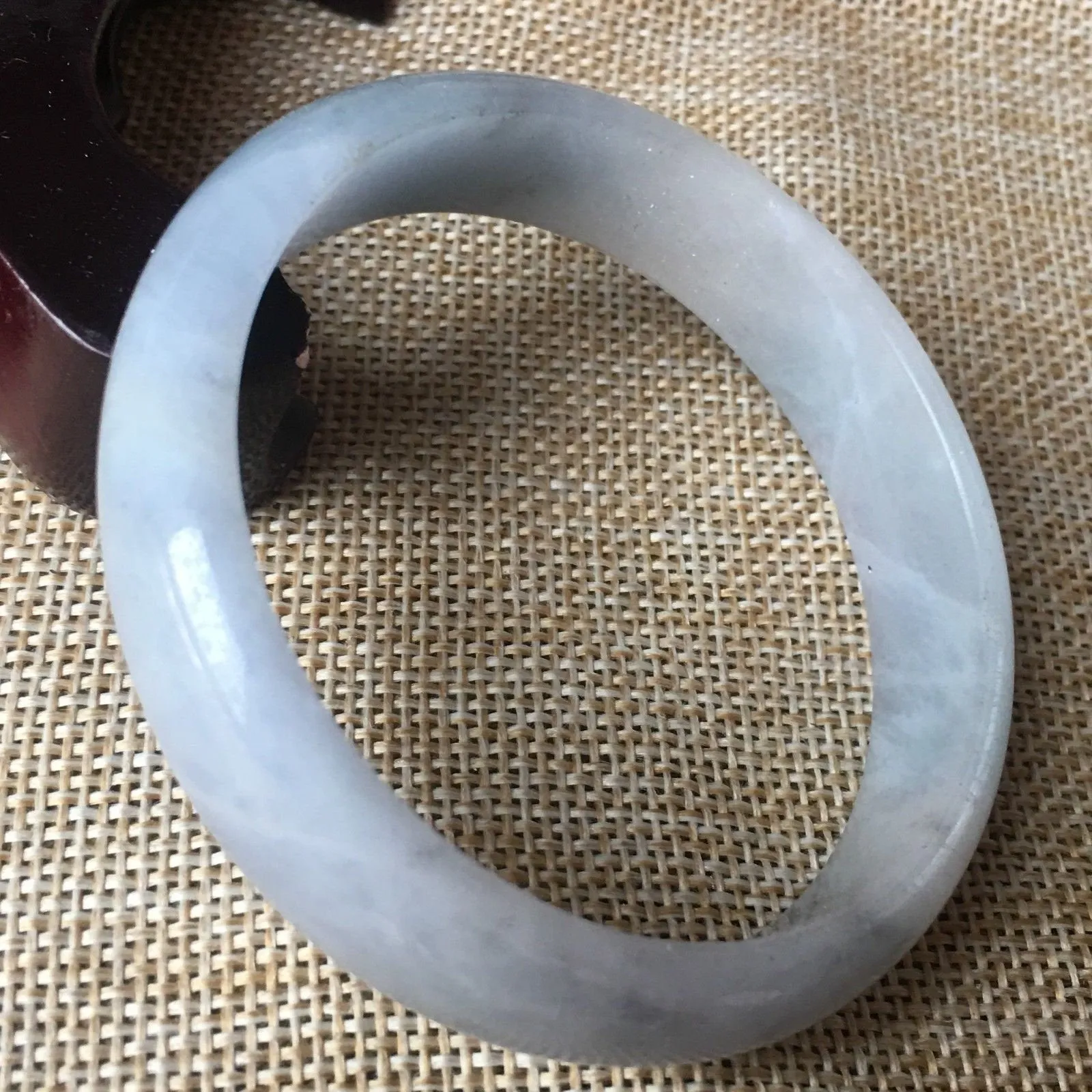 10% OFF- 57/58/59 mm Certified Natural Jadeite Lavender Emerald A*Jade HandCarved Bangle A05