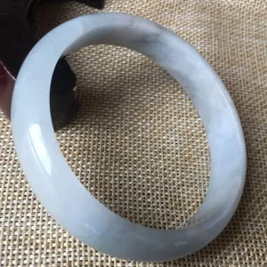10% OFF- 57/58/59 mm Certified Natural Jadeite Lavender Emerald A*Jade HandCarved Bangle A05