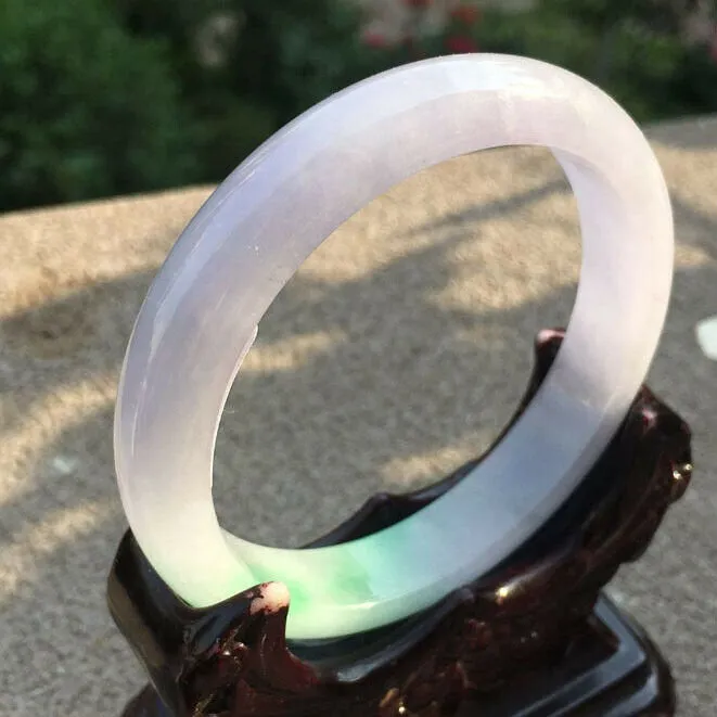 10% OFF- 57/58/59mm Certified Natural 3 Color Jadeite Emerald A*Jade HandCarved Bangle x2077