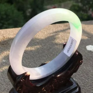 10% OFF- 57/58/59mm Certified Natural 3 Color Jadeite Emerald A*Jade HandCarved Bangle x2077