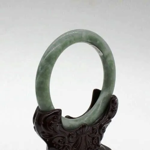 10% OFF- 57/58/59mm Certified Natural Jadeite Emerald A*Jade HandCarved Bangle