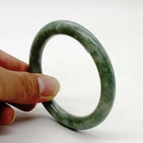 10% OFF- 57/58/59mm Certified Natural Jadeite Emerald A*Jade HandCarved Bangle