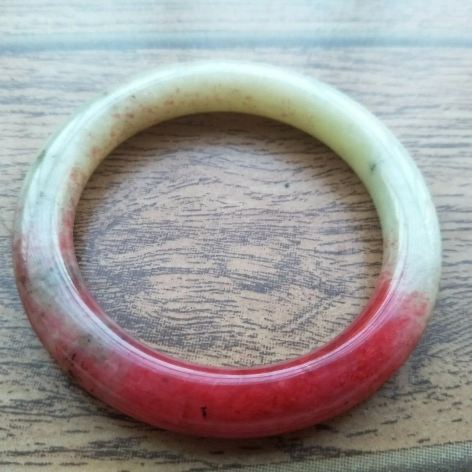 10% OFF- 57/58/59mm Certified Natural Red Jadeite Emerald A*Jade Handcarved Bangle A001