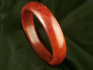 10% OFF- 57/58/59mm Certified Natural Red Jadeite Emerald A*Jade HandCarved Bangle Haa019