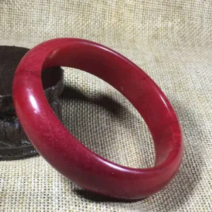 10% OFF- 57/58/59mm Certified Natural Red Jadeite Emerald A*Jade HandCarved Bangle L101