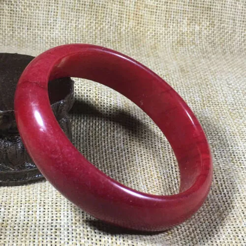 10% OFF- 57/58/59mm Certified Natural Red Jadeite Emerald A*Jade HandCarved Bangle L101
