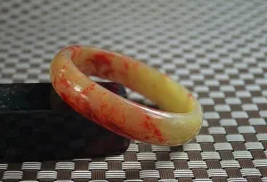 10% OFF- 57/58/59mm Certified Natural Red Xiu Emerald A*Jade HandCarved Bangle A555