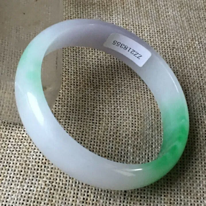 10% OFF- 58/59/60mm Certified Natural 3 Color Jadeite Emerald A*Jade HandCarved Bangle ZZ218355