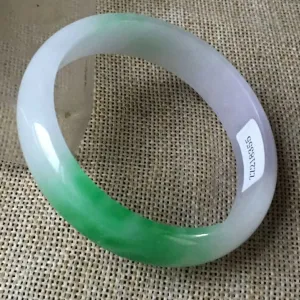 10% OFF- 58/59/60mm Certified Natural 3 Color Jadeite Emerald A*Jade HandCarved Bangle ZZ218355