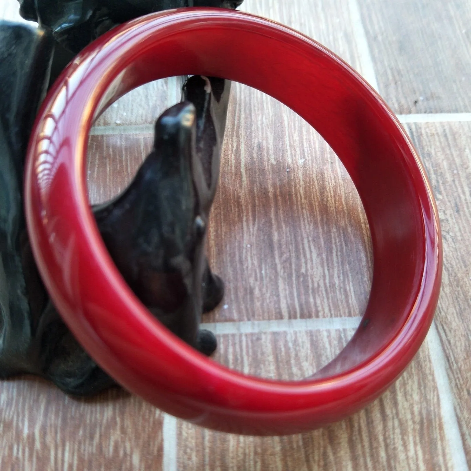 10% OFF- 58/59/60mm Certified Natural Red Jadeite Emerald A*Jade HandCarved Bangle H131