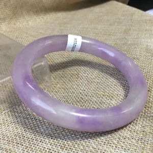 10% OFF- 59/60/61mm Certified Natural Lavender Jadeite Emerald A*Jade HandCarved Bangle HA2114