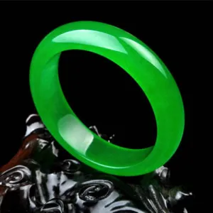 10% OFF- 60/61/62 mm Certified Natural Icy Jadeite Emerald Jade Bangle《Grade A》A20171