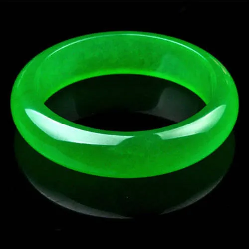 10% OFF- 60/61/62 mm Certified Natural Icy Jadeite Emerald Jade tablets Bracelet Bangle 《Grade A》A20171