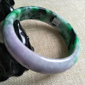 10% OFF- 61/62/63 mm Certified Natural Jadeite Emerald Jade Bangle《Grade A》D517