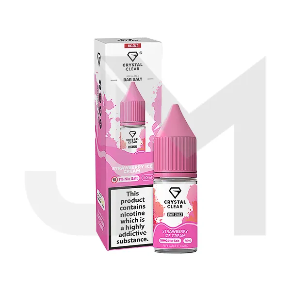 10mg Crystal Clear Bar Salt 10ml (50VG/50PG)