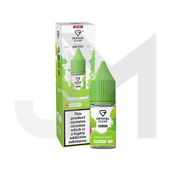 10mg Crystal Clear Bar Salt 10ml (50VG/50PG)