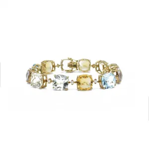 14KT Yellow Gold Semi Precious Stone Bracelet