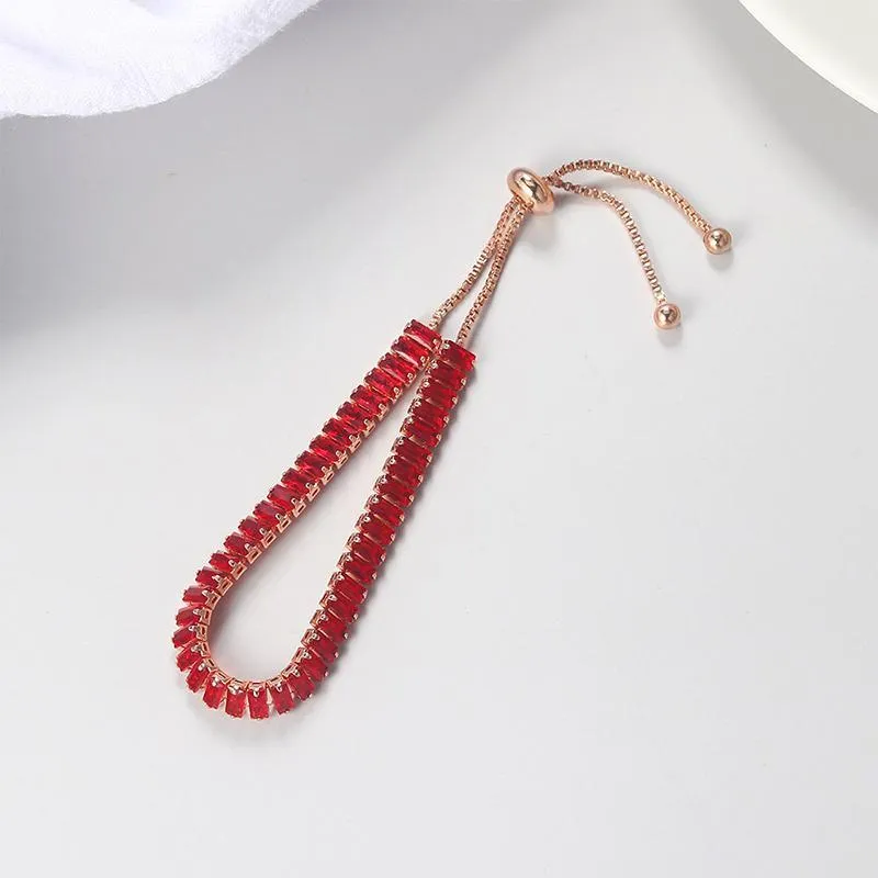 18 Karat vergoldetes Zirkonia-Armband