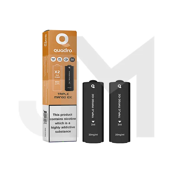 20mg Quadro 2.4k Replacement Pods - 2ml