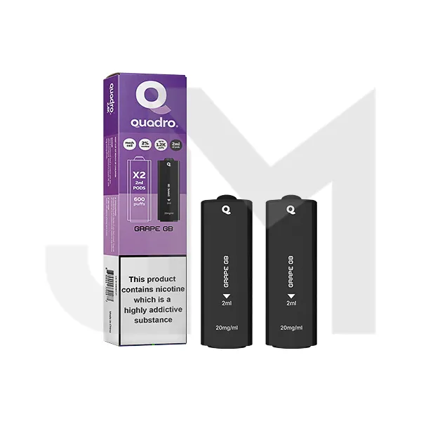 20mg Quadro 2.4k Replacement Pods - 2ml