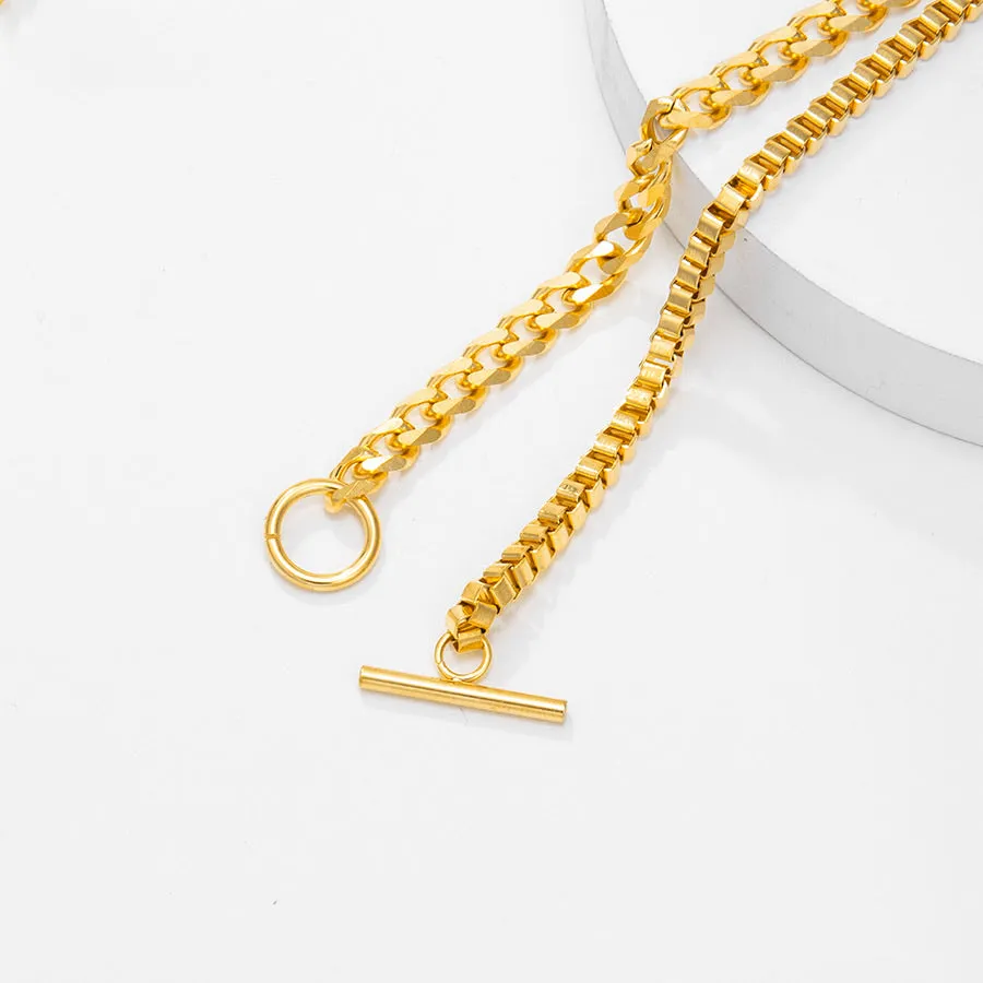 24K Gold Plated Initial E Bracelet