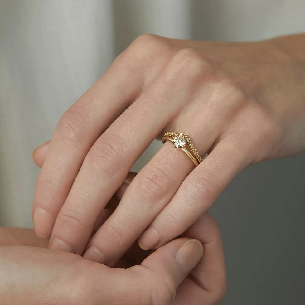 4.5mm Brown Diamond Noble Ring | R11705BR